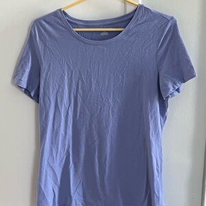 Old Navy Blue And White Short Sleeve Tee